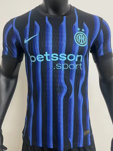 25-26 Inter Milan Home Player Version Soccer Jersey*带广告
