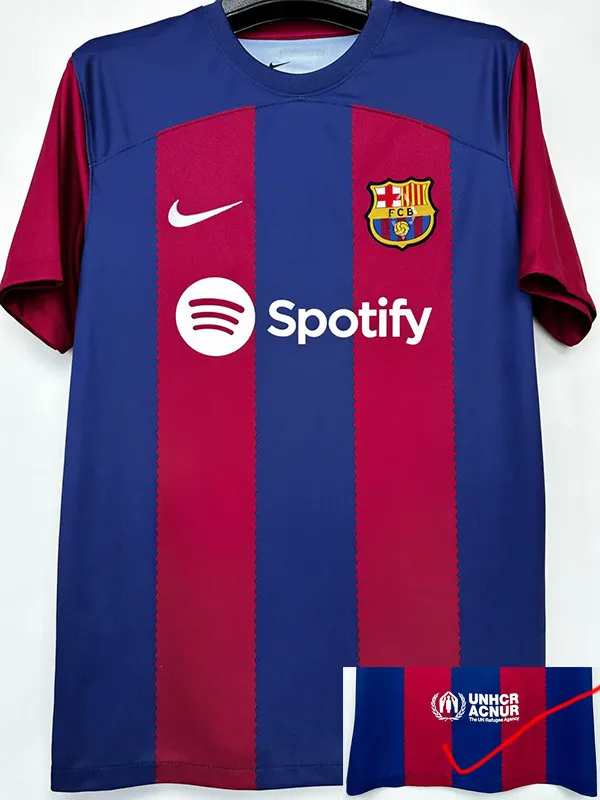 23-24 Barcelona Home Fans Soccer Jersey