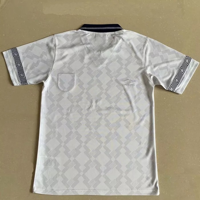 1990 England Home Retro Soccer Jersey