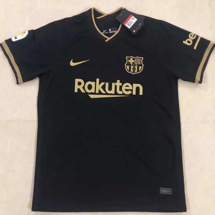 20-21 Barcelona Away Black Fans Soccer Jersey