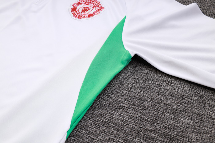 23-24 Manchester United High Quality Half Pull Tracksuit