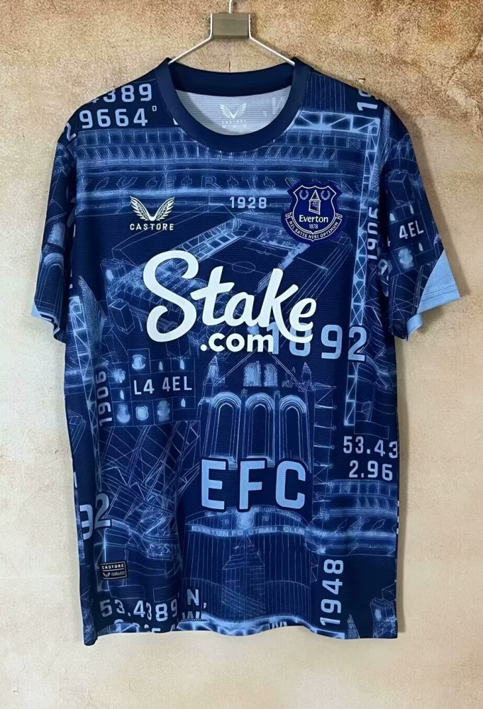 2025 Everton Blue Special Edition Fans Soccer Jersey