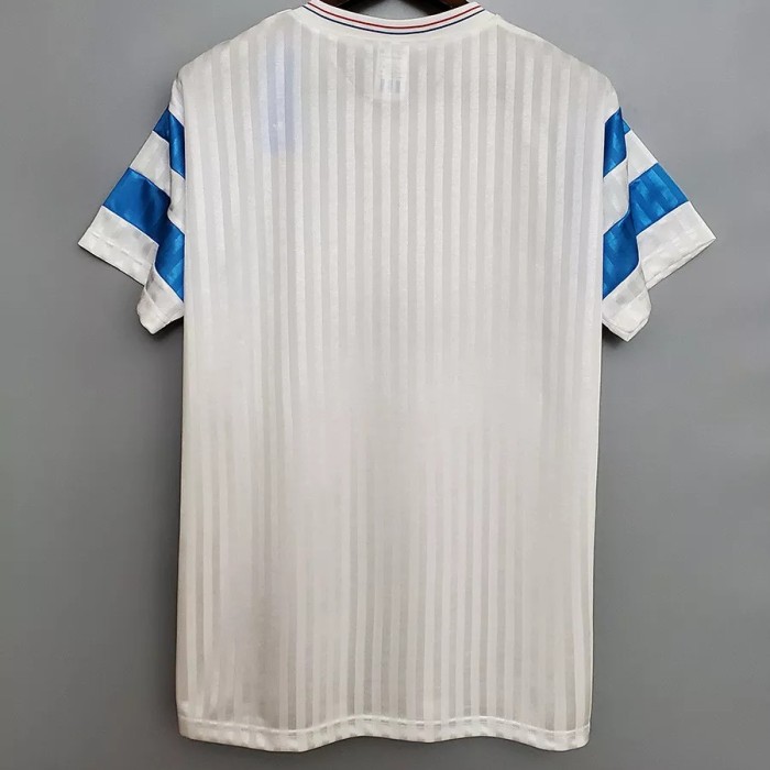 1990 Marseille Home Retro Soccer Jersey
