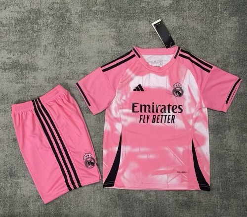 25-26 Real Madrid Pink Special Edition Kids Soccer Jersey