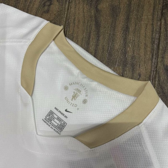 2005-2006 Manchester United Long sleeves Away Retro Soccer Jersey