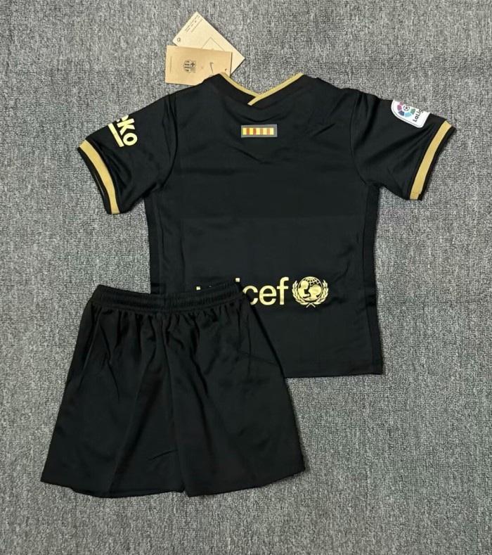 2020-2021 Barcelona Away Retro Kids Soccer Jersey