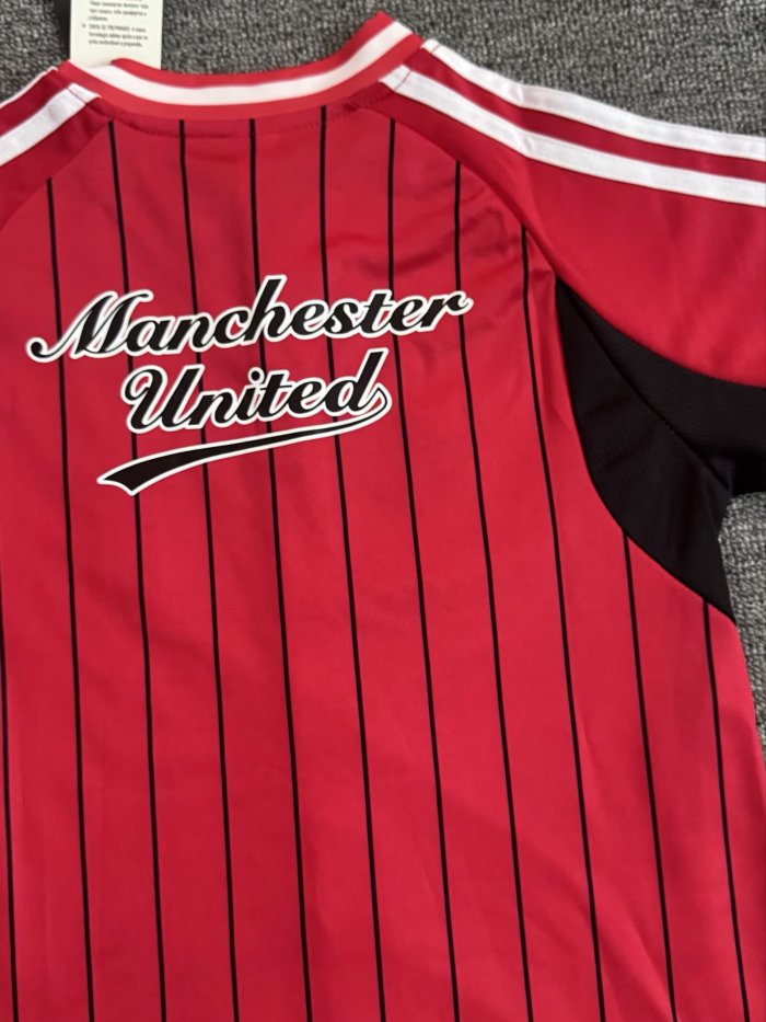 25-26 Manchester United Red Casual Edition Kids Baseball Jersey 1:1 Thai Quality