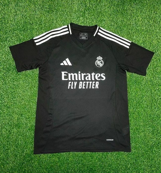 25-26 Real Madrid Black Fans Training Shirts