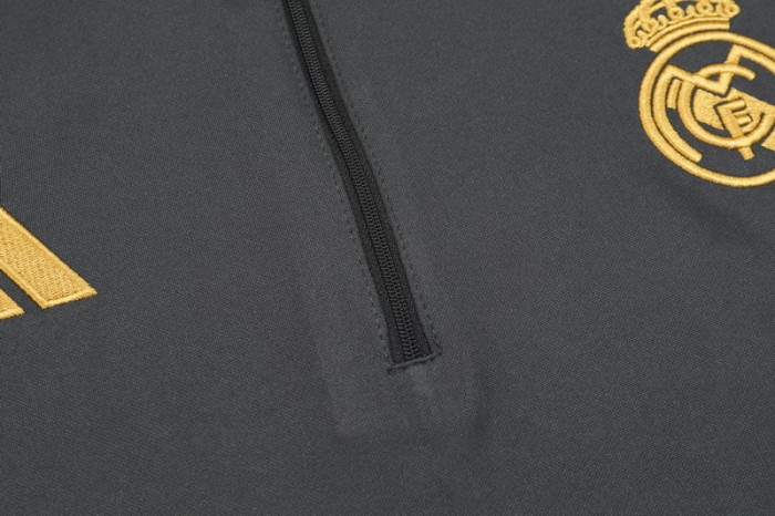 23-24 Real Madrid High Quality Half Pull Tracksuit