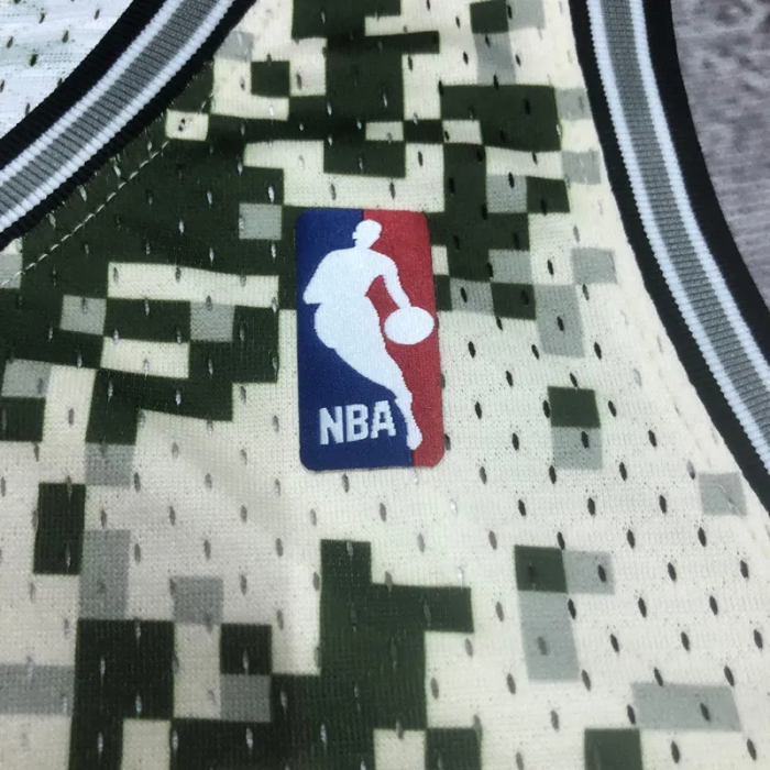 2013-14 SA Spurs DUNCAN #21 Green CamouflageTop Quality Hot Pressing NBA Jersey