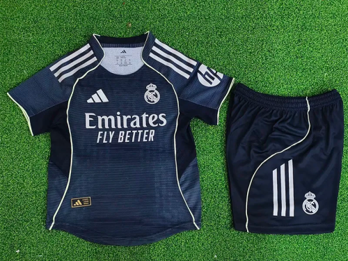 25-26 Real Madrid Away Kids Player Version Soccer Jersey (球员童装)