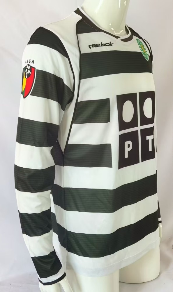 2001-2003 Sporting Lisbon Long Sleeve Retro Soccer Jersey