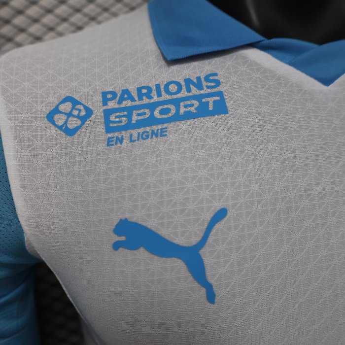 25-26 Marseille Home Player Version Soccer Jersey