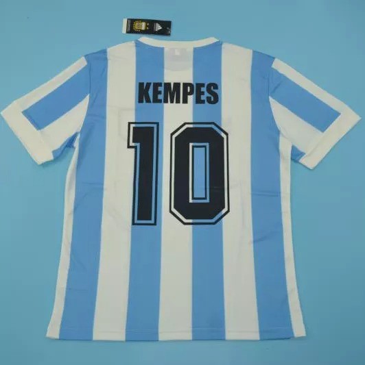 1978 Argentina Home Retro Soccer Jersey