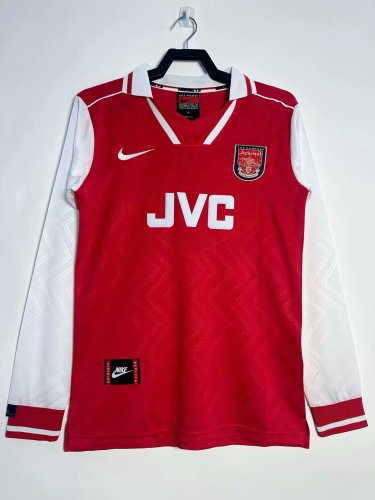 1996-1997 Arsenal Home Long Sleeve Retro Soccer Jersey
