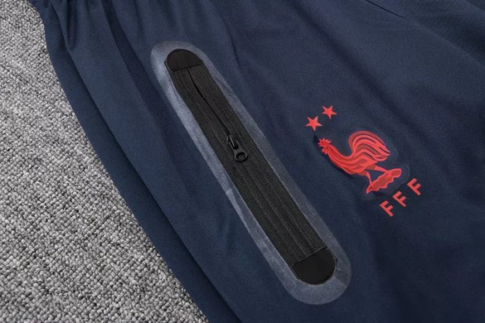 22-23 France Royal blue Hoodie Jacket Tracksuit#F382