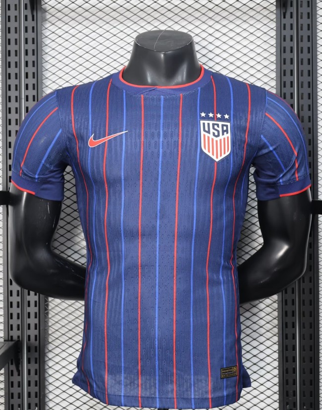 25-26 USA Away Player Version Soccer Jersey*四星