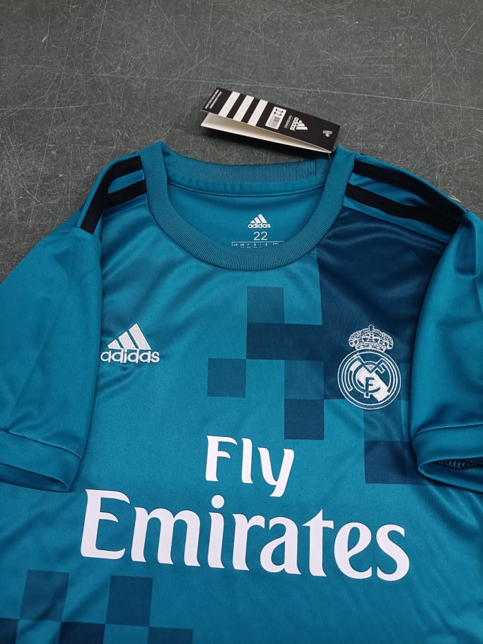 2017-2018 Real Madrid Third Retro Kids Soccer Jersey