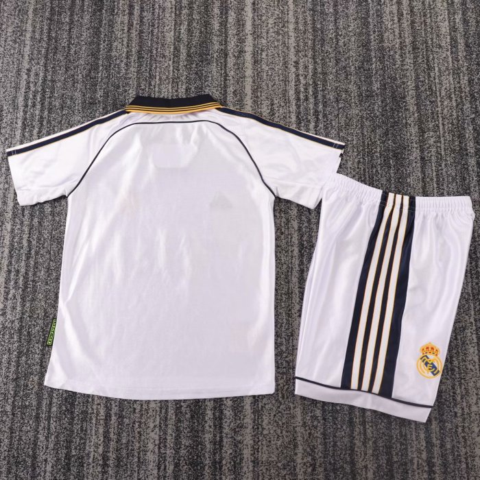 1998-2000 Real Madrid Home Retro Kids Soccer Jersey