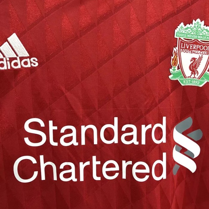 2010-2011 Liverpool Home Long Sleeve Retro Soccer Jersey