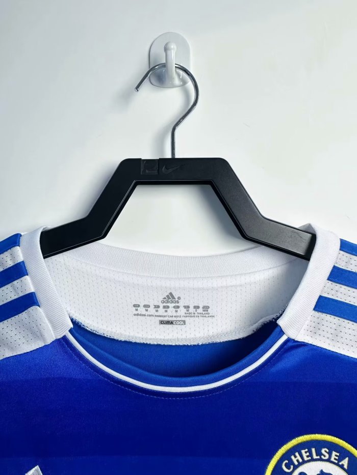 2011-2012 Chelsea Home UCL Edition Retro Long Sleeve Soccer Jersey