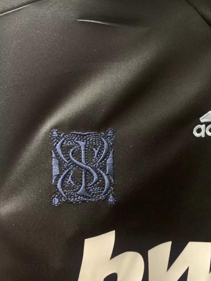 2009-2010 Real Madrid Away Black Retro Soccer Jersey