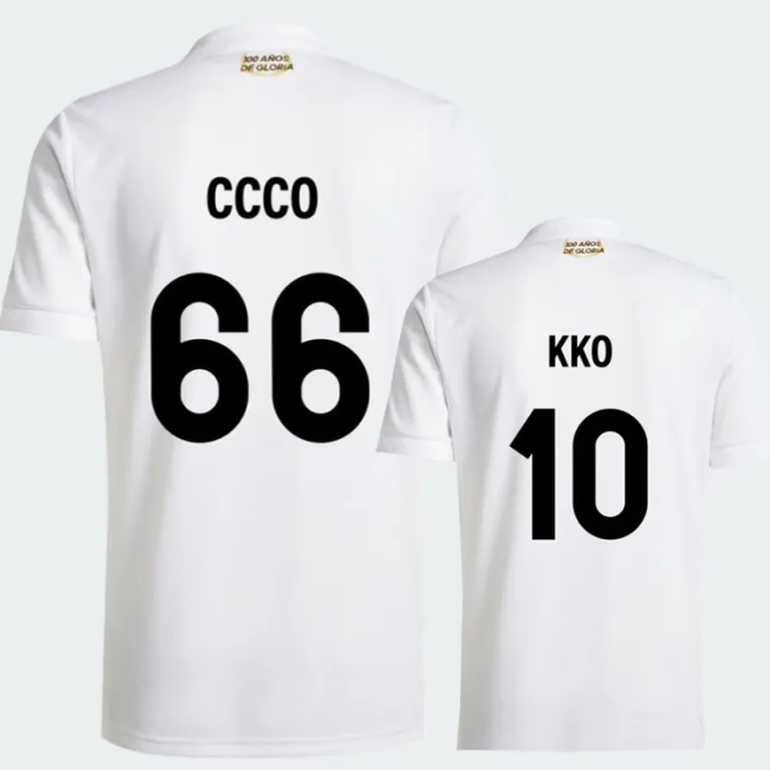 25-26 Colo-Colo 100th Anniversary White Fans Soccer Jersey *蓝队标