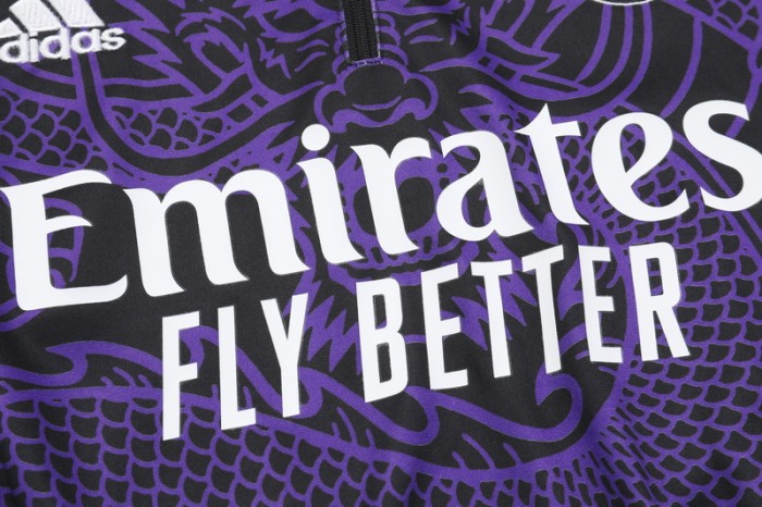 23-24 Real Madrid High Quality Half Pull Tracksuit