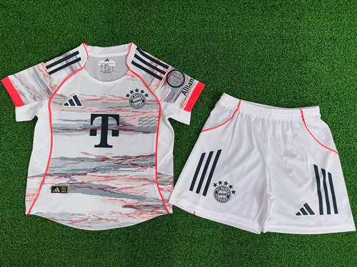 25-26 Bayern Away Kids Player Version Soccer Jersey (球员童装)