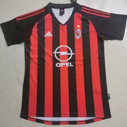 2002-2003 AC Milan Home Retro Soccer Jersey