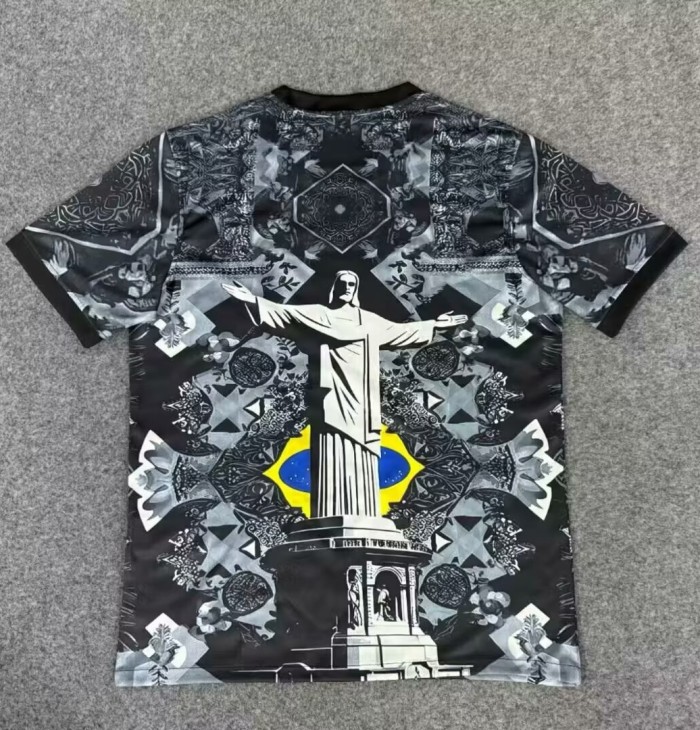 25-26 Brazil Black Grey Special Edition Training shirts