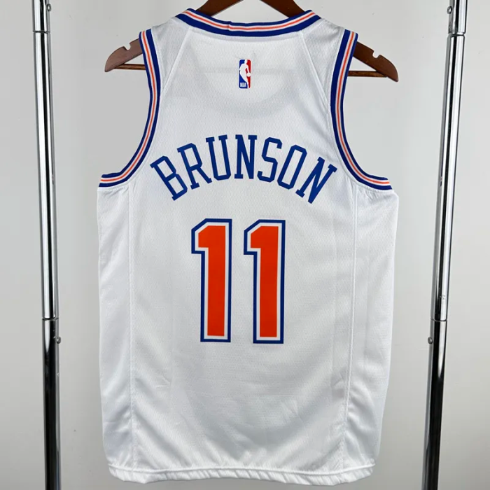 2018-19 KNICKS BRUNSON #11 White Top Quality Hot Pressing NBA Jersey