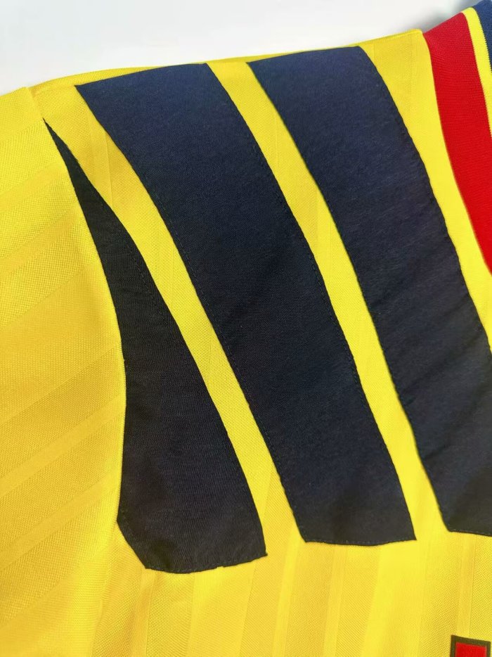 1993-1994 Arsenal Away Long Sleeve Retro Soccer Jersey