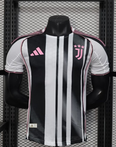 25-26 Juventus Home Player Version Soccer Jersey
