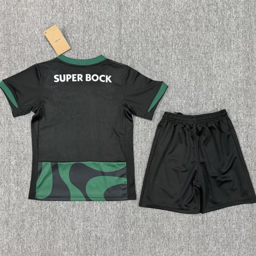 25-26 Sporting Lisbon Third Kids Soccer Jersey 1:1 Thai Quality