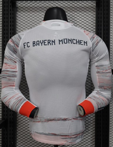 25-26 Bayern Away Long Sleeve Player Version Soccer Jersey (长袖球员)