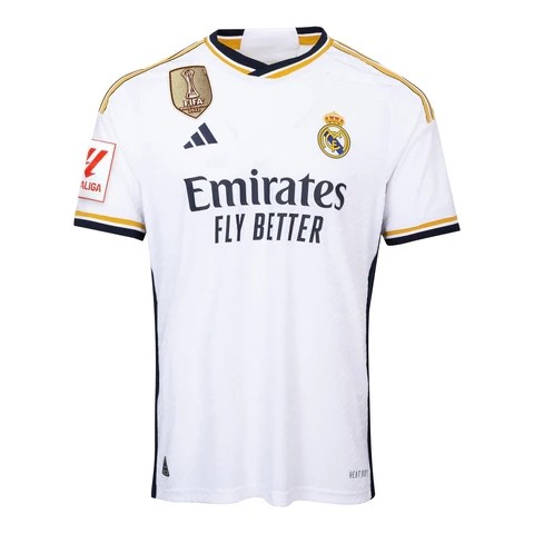 2324 Real Madrid Home CAMPEONES 36 Player Version Soccer Jersey