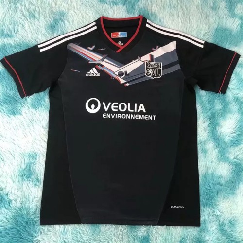 2000-2001 Lyon Away Black Retro Soccer Jersey