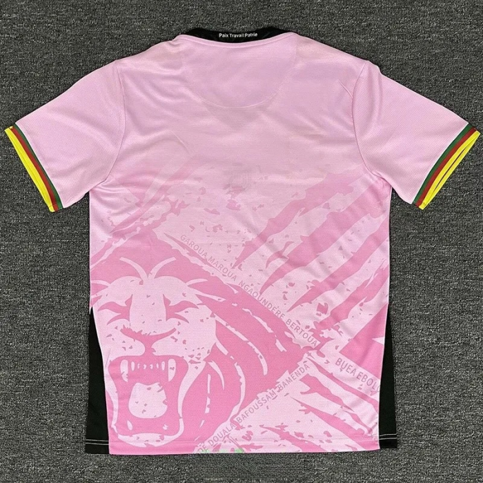 25-26 Cameroon Pink Fans Soccer Jersey