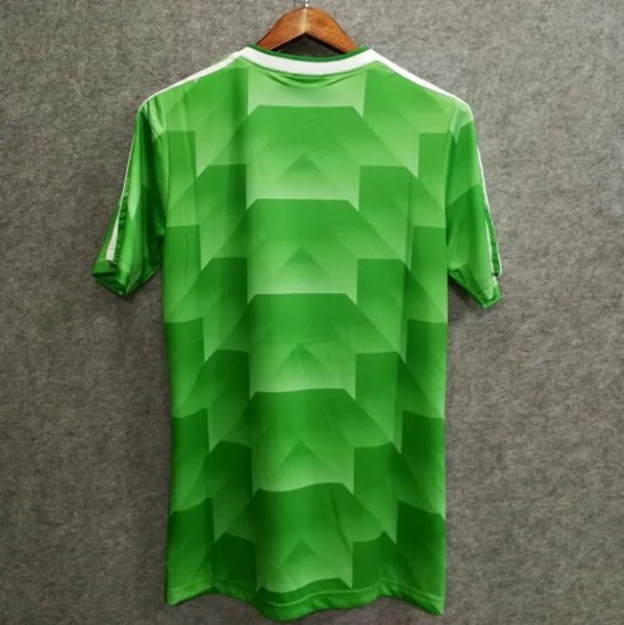 1990 Germany Away Green Retro Soccer Jersey