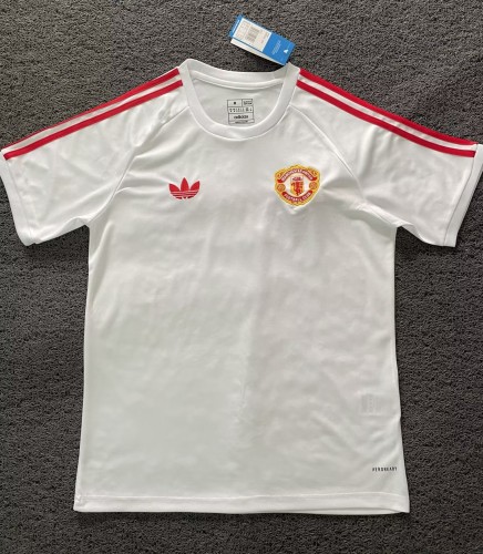 25-26 Manchester United White Special Edition Fans Soccer Jersey