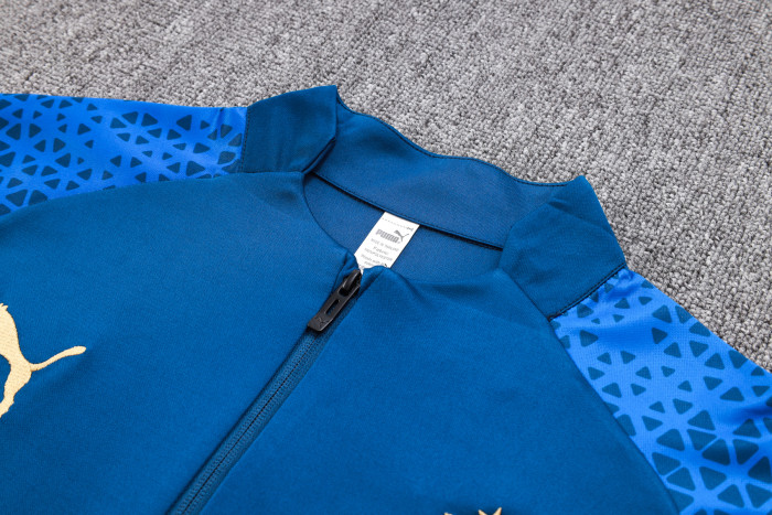 23-24 Marseille High Quality Half Pull Tracksuit