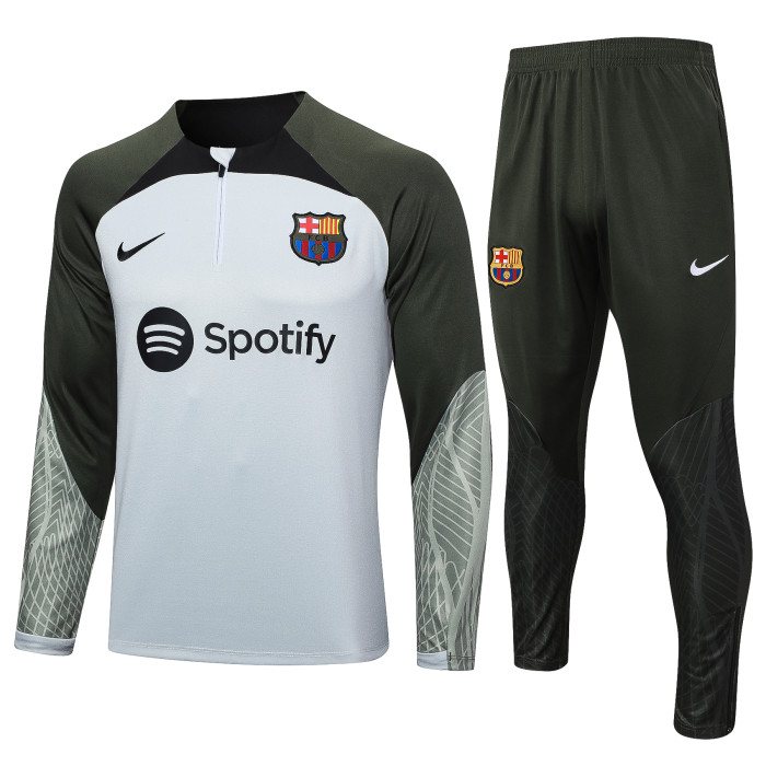 23-24 Barcelona High Quality Half Pull Tracksuit