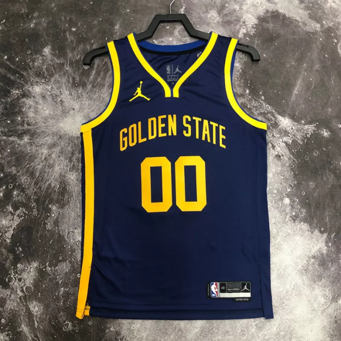 22-23 WARRIORS KUMINGA #00 Royal blue Top Quality Hot Pressing NBA Jersey (Trapeze Edition)