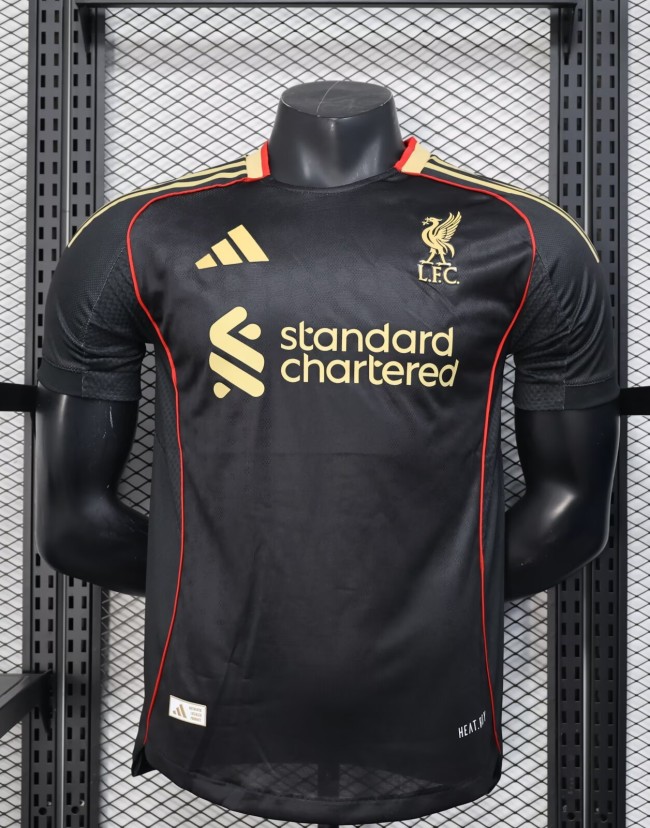 25-26 Liverpool Black Special Edition Player Version Soccer Jersey