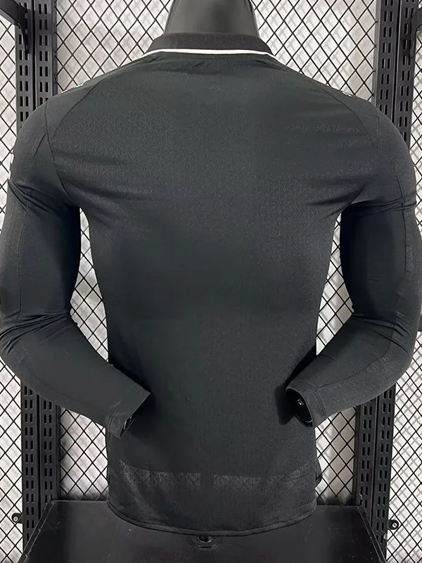 25-26 Manchester City Away Long Sleeve Player Version Soccer Jersey 1:1 Thai Quality (长袖球员)