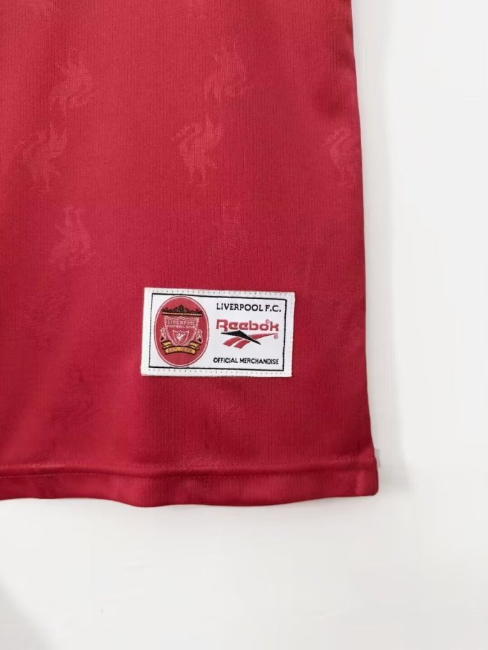 1996-1997 Liverpool Home Retro White Soccer Jersey