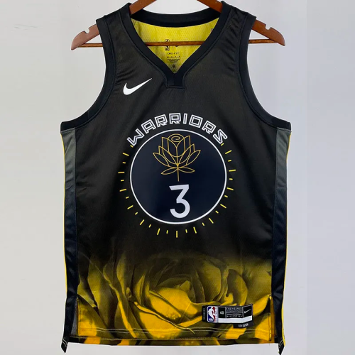 22-23 WARRIORS PAUL #3 Black City Edition Top Quality Hot Pressing NBA Jersey