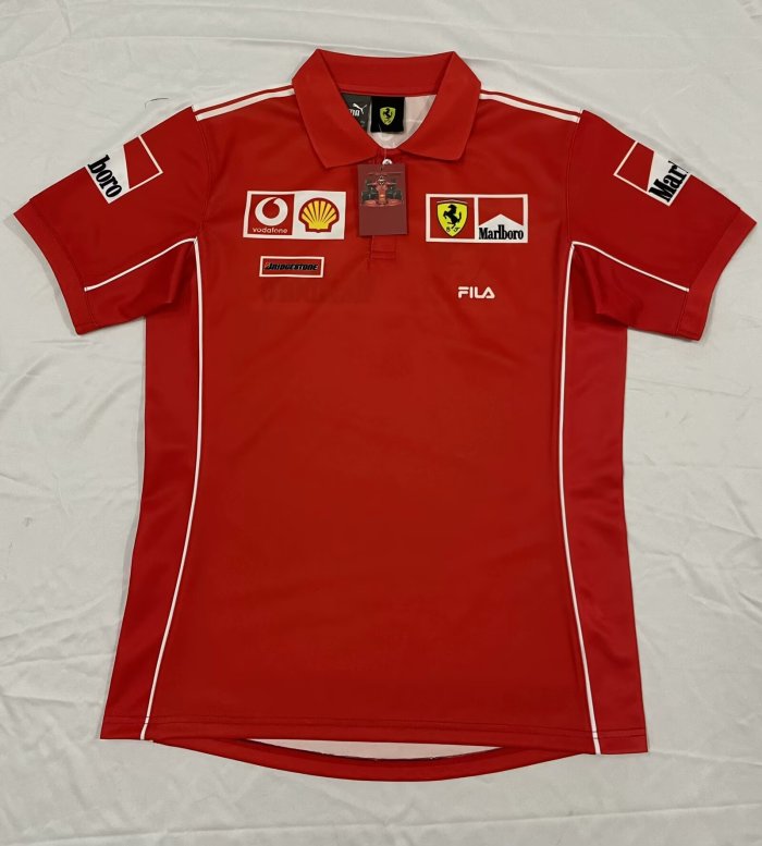 2024 F1 Ferrari New Pattern Short Sleeve Racing Suit