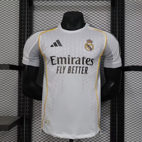 25-26 Real Madrid Home Player Version Soccer Jersey